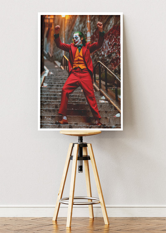 Joker Staircase Dance Portrait Canvas & Poster Print – AI PRINT LAB