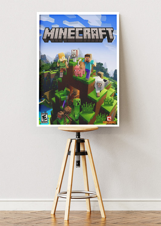 Minecraft Wall Art Poster & Canvas – Iconic Block World Adventure Gaming Artwork