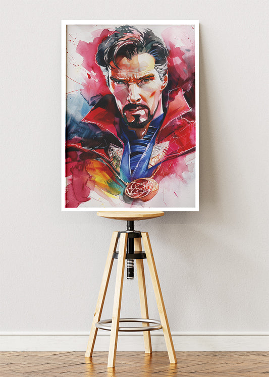 Doctor Strange Watercolor Canvas & Poster Print – AI PRINT LAB
