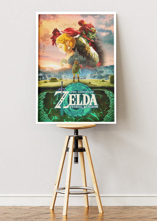 The Legend of Zelda Tears of the Kingdom Wall Art Poster & Canvas – Epic Fantasy Adventure Gaming Artwork