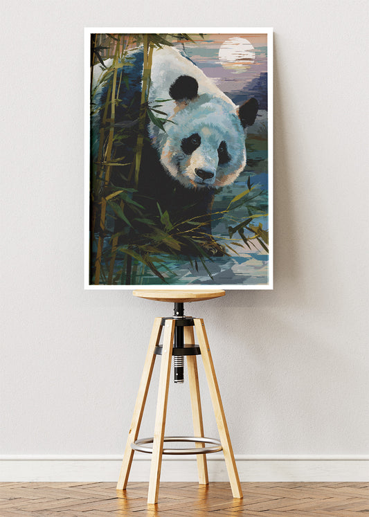 Peaceful Panda Bamboo Forest Canvas & Poster Print – AI PRINT LAB