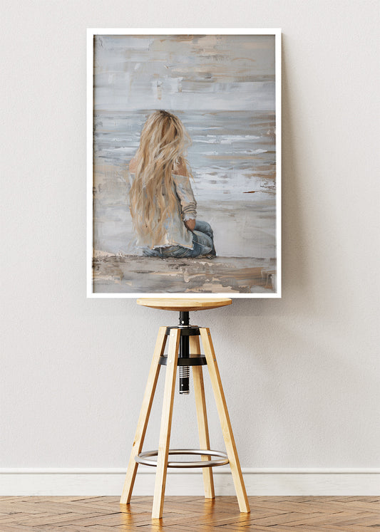 Quiet Shore Reflection Canvas & Poster Print – AI PRINT LAB
