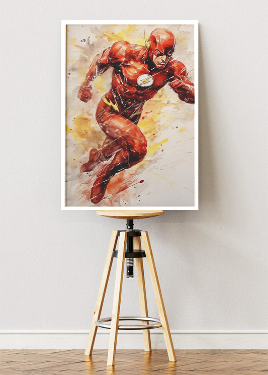 The Flash Speed Force Portrait Canvas & Poster Print – AI PRINT LAB