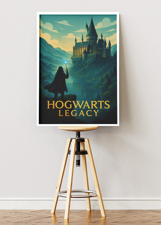 Hogwarts Legacy Wall Art – Magical Fantasy RPG Castle Poster & Canvas