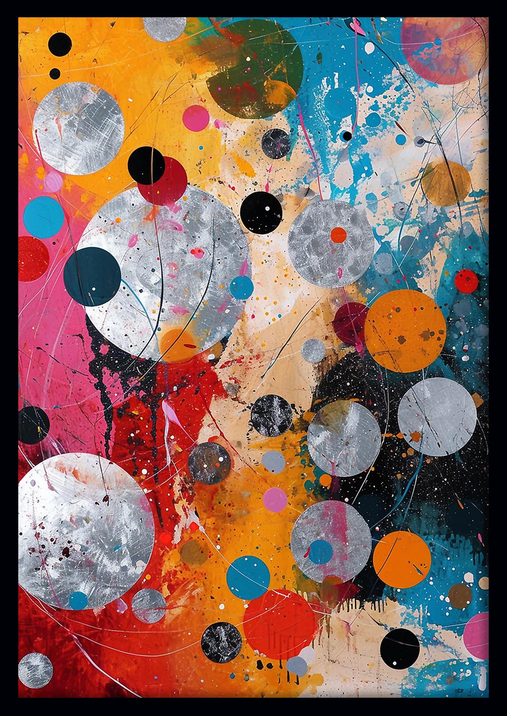Abstract Circles Canvas Print & Poster – T596 – AiPrintLab