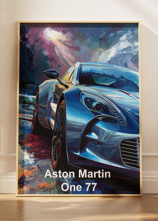 Aston Martin One-77 Supercar Poster & Canvas Art Print – Luxury Performance Wall Art