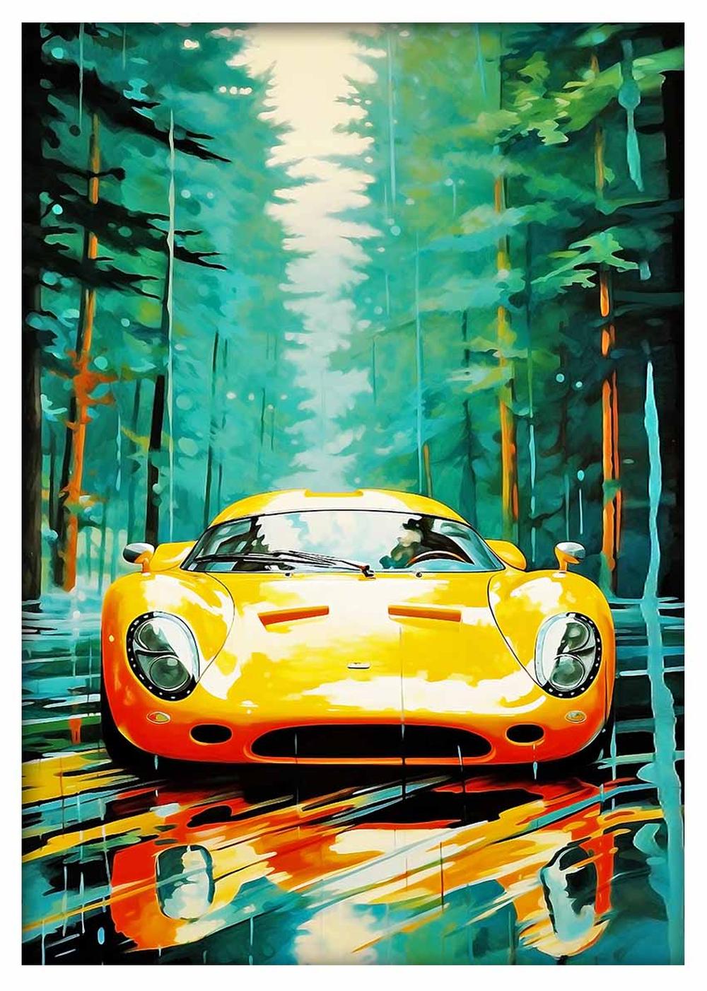 Automotive Wall Art Canvas & Poster Wall Art T476 Expressive Collection