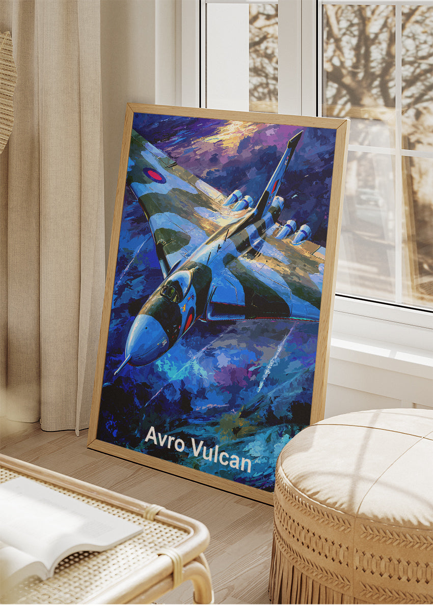 Avro Vulcan Canvas Print – Classic RAF Delta-Wing Jet Bomber Art