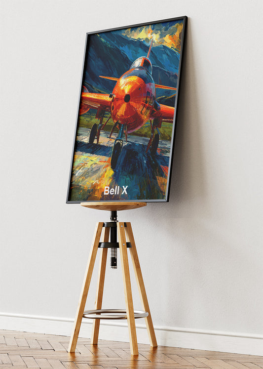 Bell X-1 Supersonic Rocket Plane Canvas Print – Historic Aviation Art – Aiprintlab