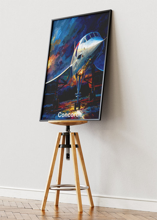 Concorde Supersonic Jet Poster & Canvas Print – Iconic Aviation Art – Aiprintlab