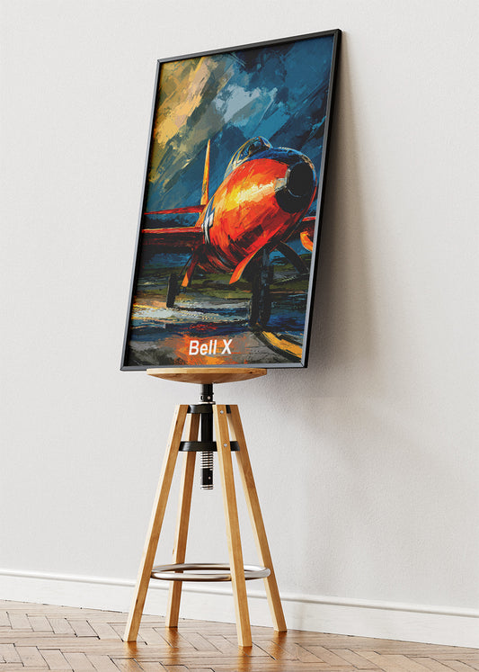 Bell X-1 Rocket Plane Canvas Print – Supersonic Aviation Art – Aiprintlab