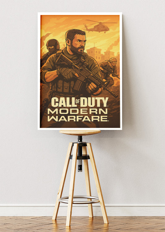 Call of Duty Modern Warfare Wall Art | Tactical FPS Gaming Poster & Canvas