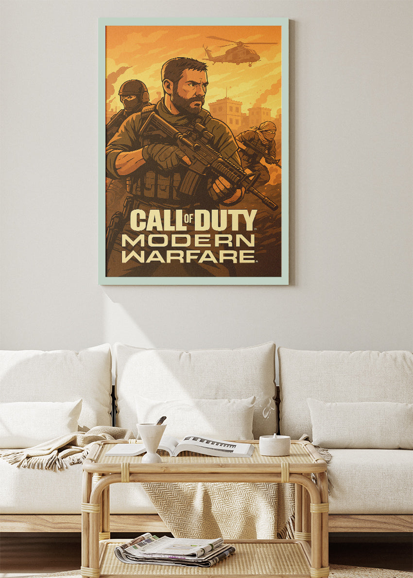 Call of Duty Modern Warfare Wall Art | Tactical FPS Gaming Poster & Canvas