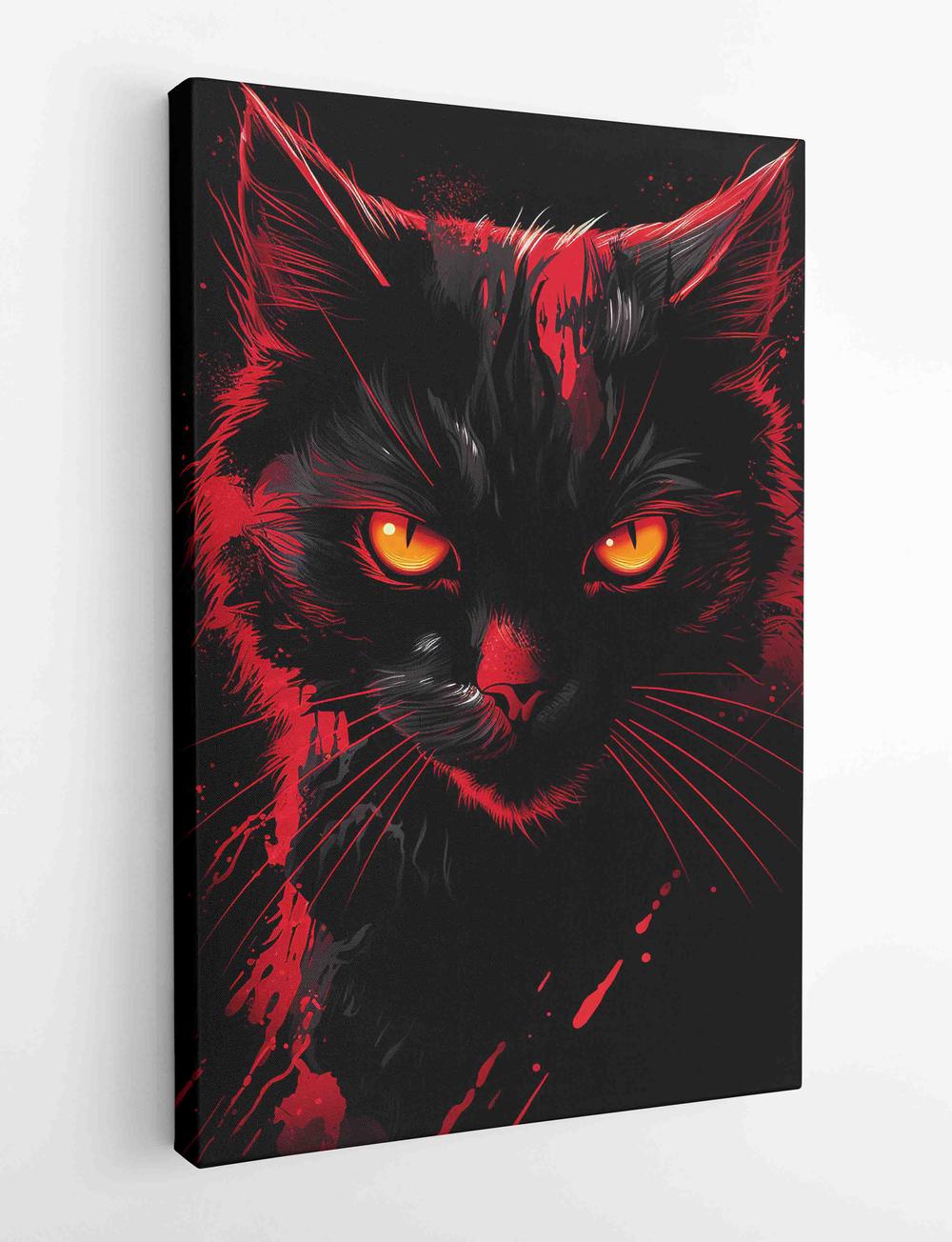 Cat Canvas & Poster Wall Art T467 Wildlife Series