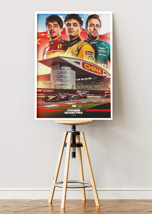 China Grand Prix 2025 Formula 1 Race Poster Canvas & Print – AI PRINT LAB