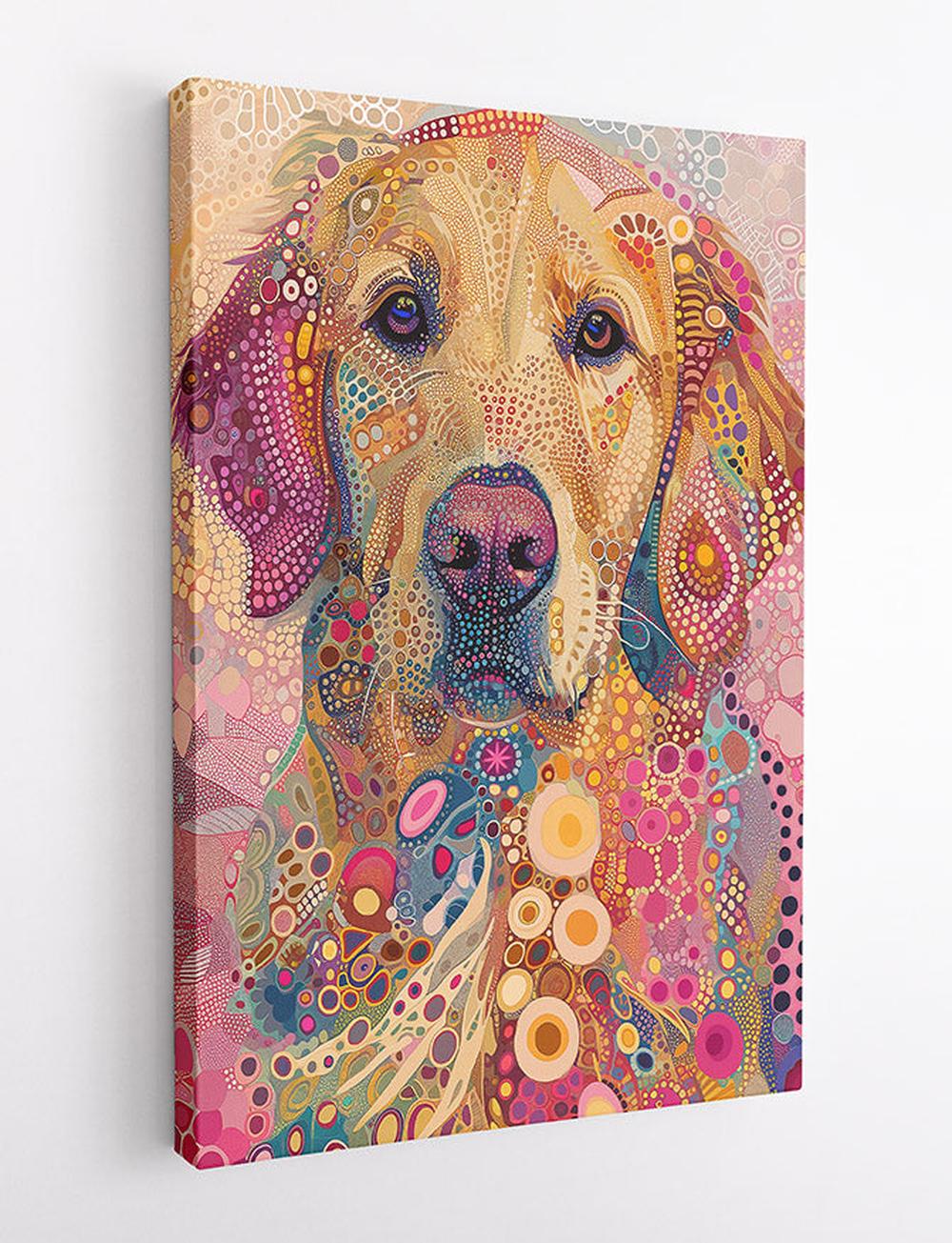 Colorful Labrador Dog Canvas Print & Poster – T597 – AiPrintLab