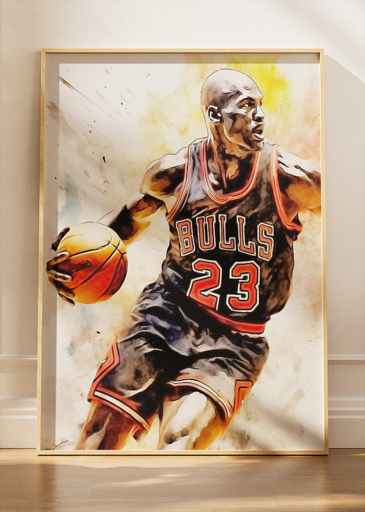 Michael Jordan Art Print & Canvas – Iconic Chicago Bulls Basketball Wall Art