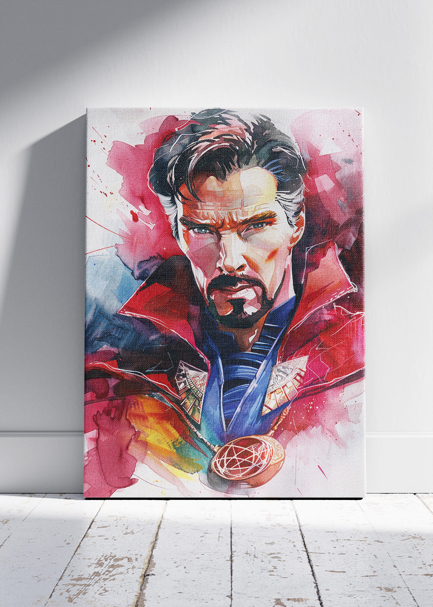 Doctor Strange Watercolor Canvas & Poster Print – AI PRINT LAB