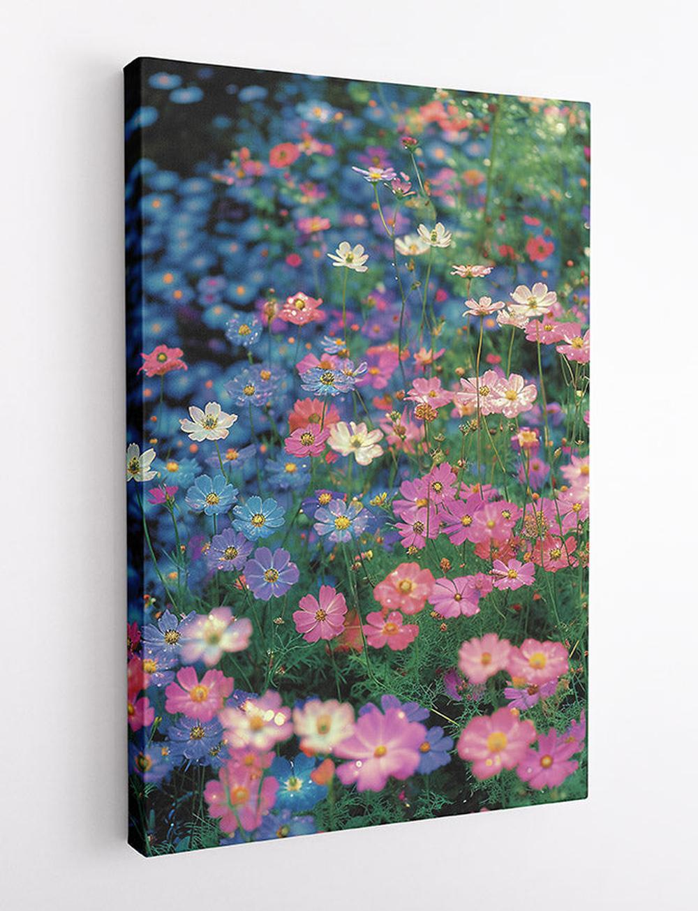 Dreamy Wildflower Meadow Canvas Print & Poster – T604 – AiPrintLab