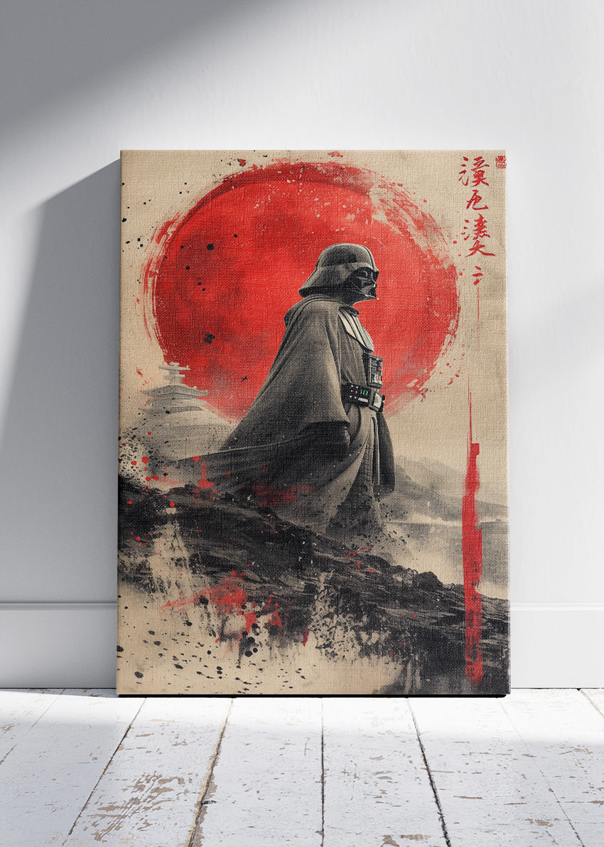 Darth Vader Samurai Sunset Portrait Canvas & Poster Print – AI PRINT LAB