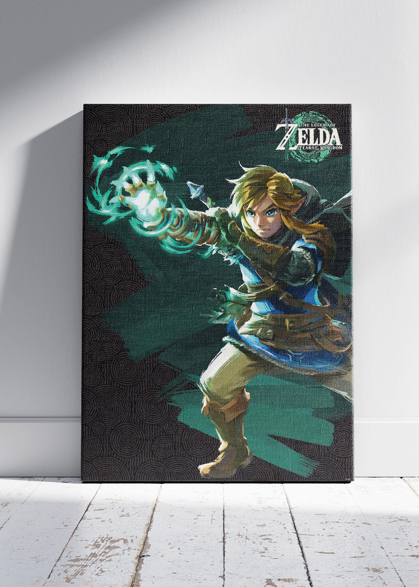 The Legend of Zelda Tears of the Kingdom Wall Art Poster & Canvas – Heroic Link Action Gaming Artwork