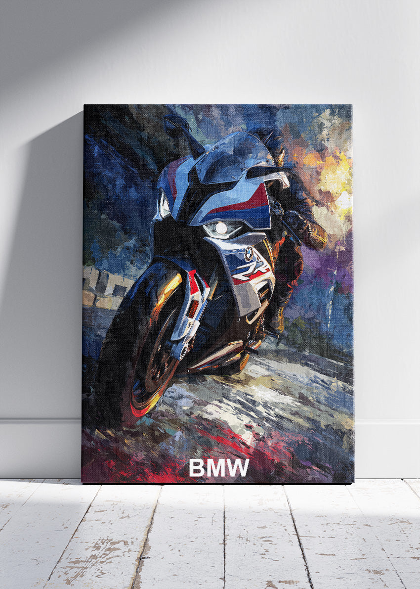 BMW Superbike Performance Wall Art Poster & Canvas