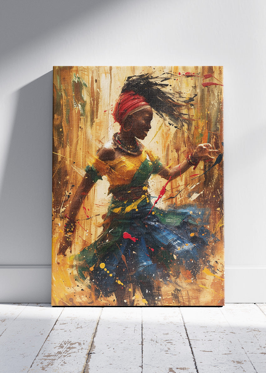 Rhythmic Freedom Dance Canvas & Poster Print – AI PRINT LAB
