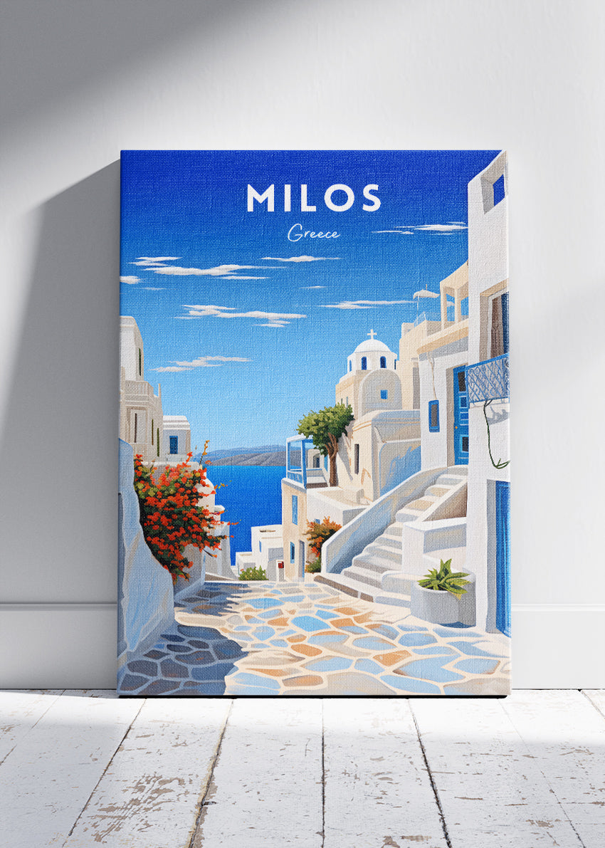 Milos Greece Poster & Canvas Print – Scenic Greek Island Art