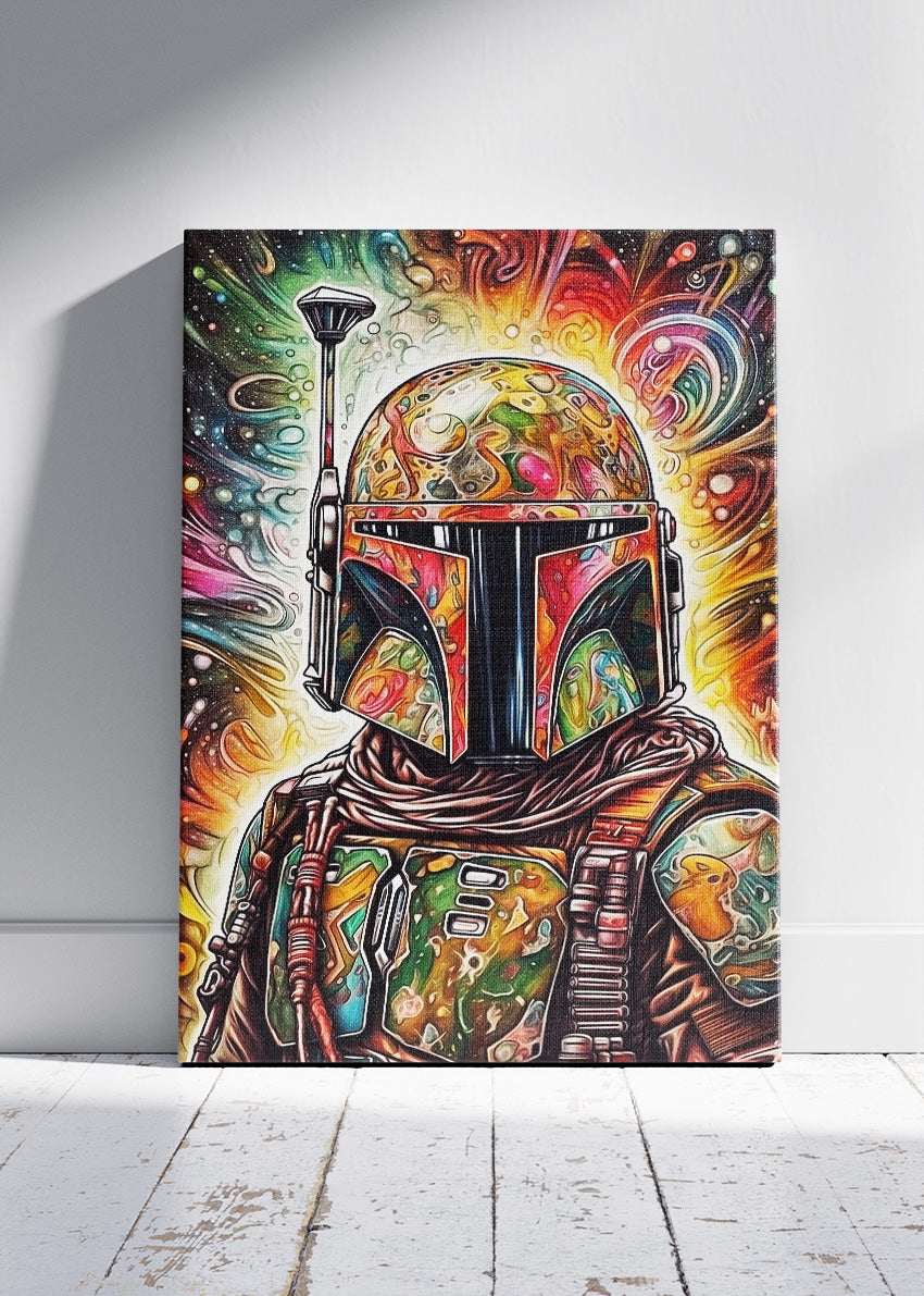 Boba Fett Cosmic Pop Art Canvas Print & Poster – AI PRINT LAB