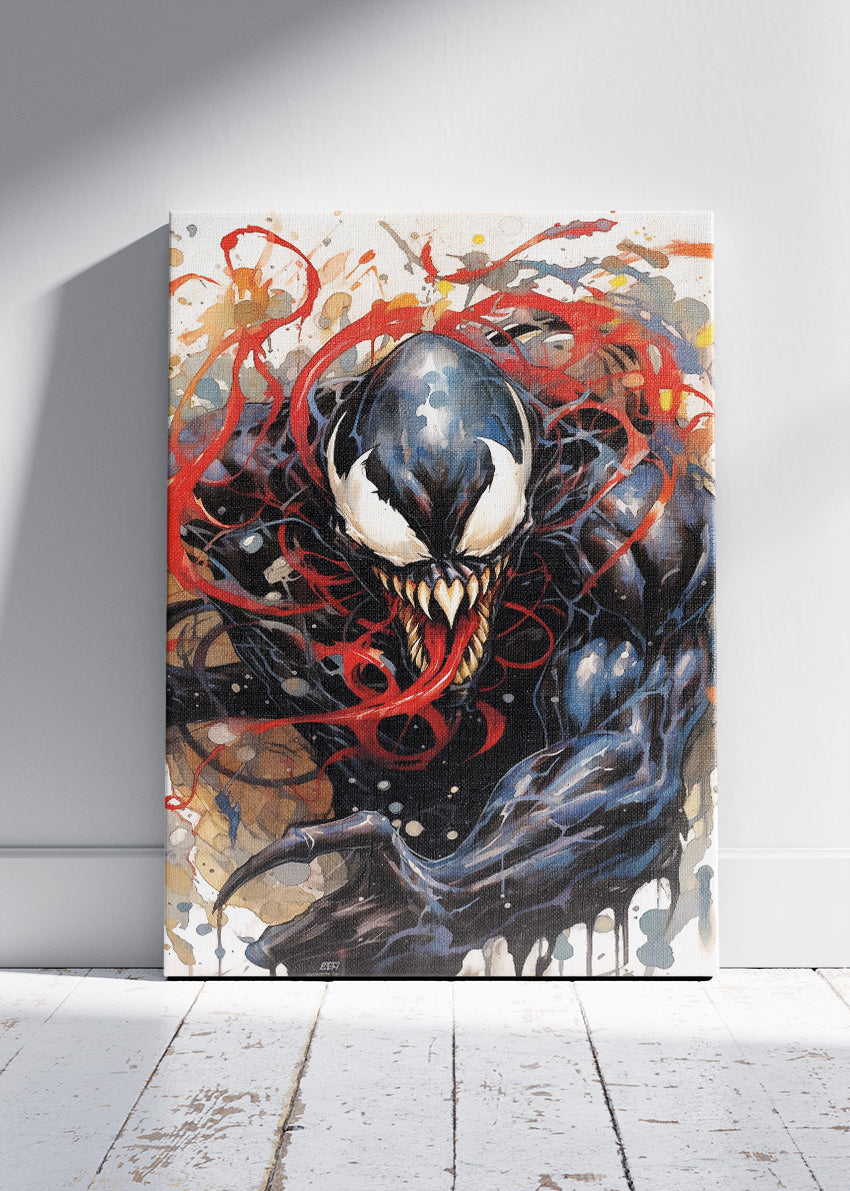 Venom Dark Symbiote Canvas & Poster Print – AI PRINT LAB