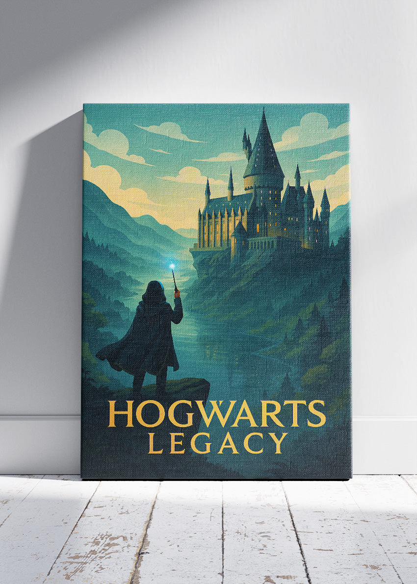 Hogwarts Legacy Wall Art – Magical Fantasy RPG Castle Poster & Canvas