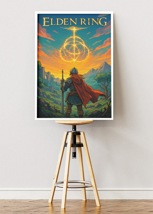 Elden Ring Wall Art | Epic Dark Fantasy Open World Gaming Poster & Canvas