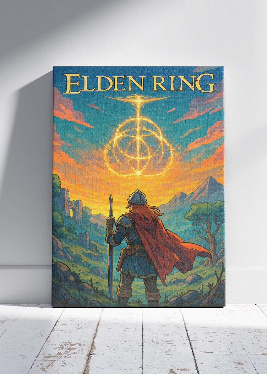 Elden Ring Wall Art | Epic Dark Fantasy Open World Gaming Poster & Canvas