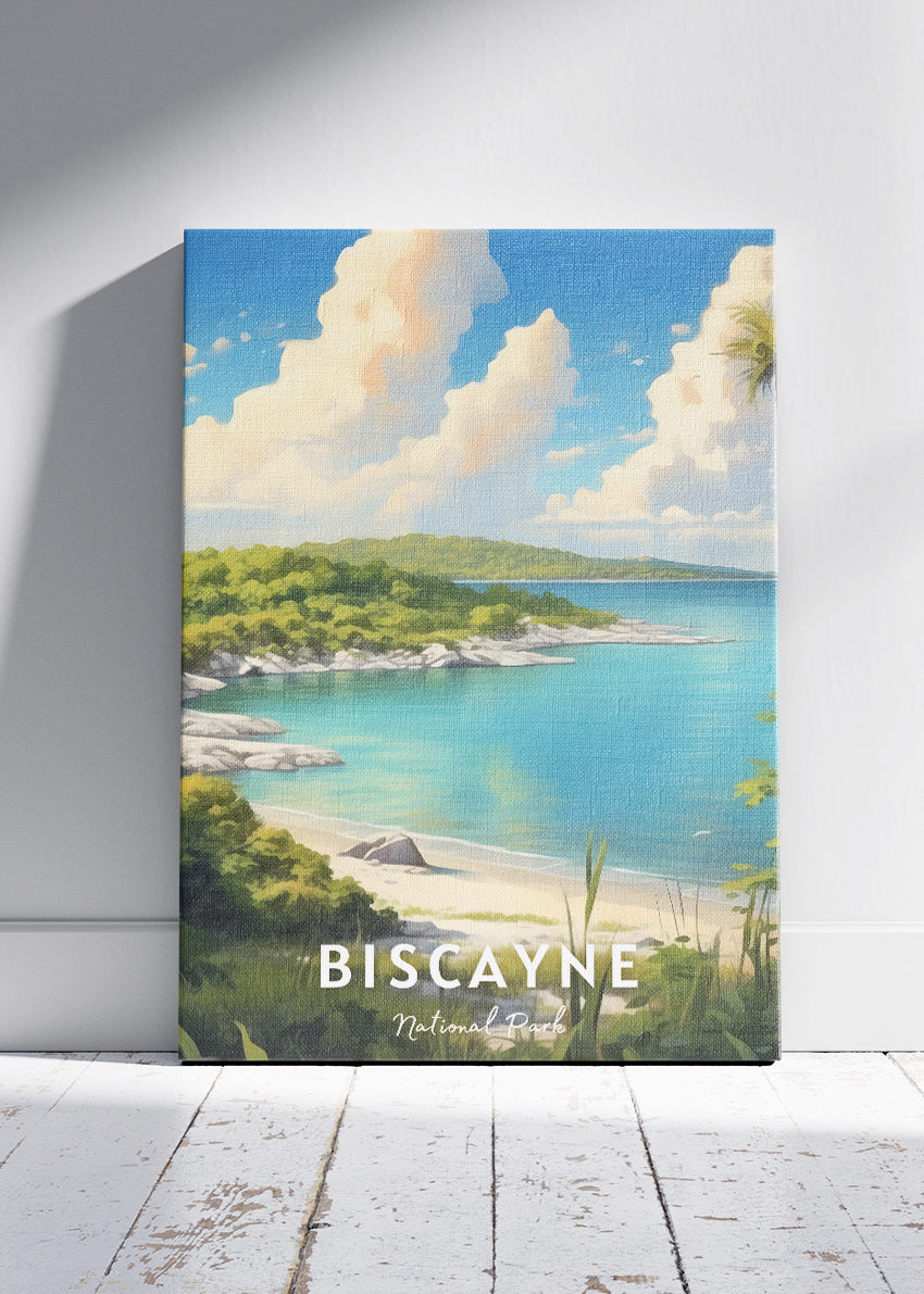 Biscayne National Park Poster & Canvas Print – Tropical Coastal Paradise Art