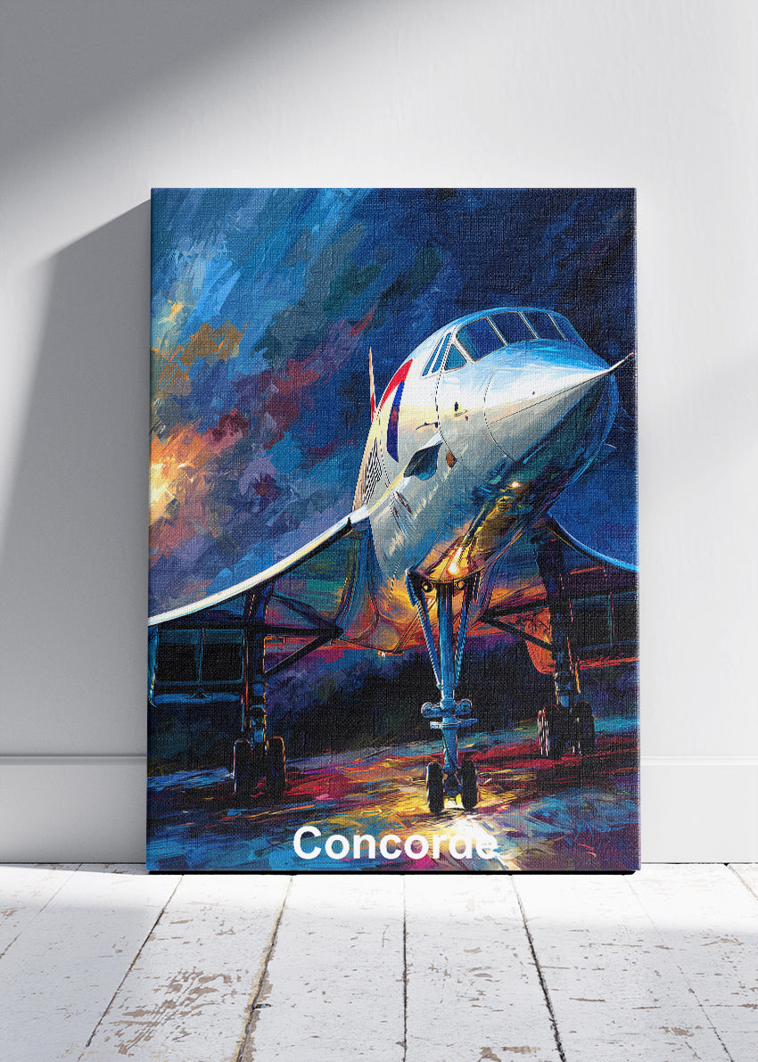 Concorde Supersonic Jet Poster & Canvas Print – Iconic Aviation Art – Aiprintlab