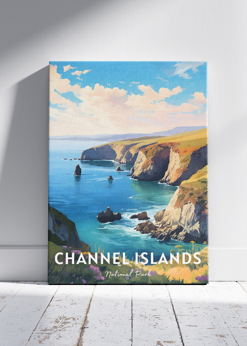Channel Islands National Park Poster & Canvas Print – Coastal Cliff Landscape Wall Art