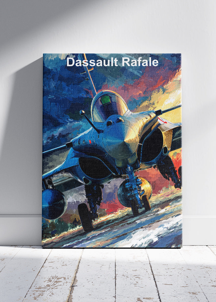 Dassault Rafale Fighter Jet Poster & Canvas Print – Dynamic Aviation Artwork – Aiprintlab