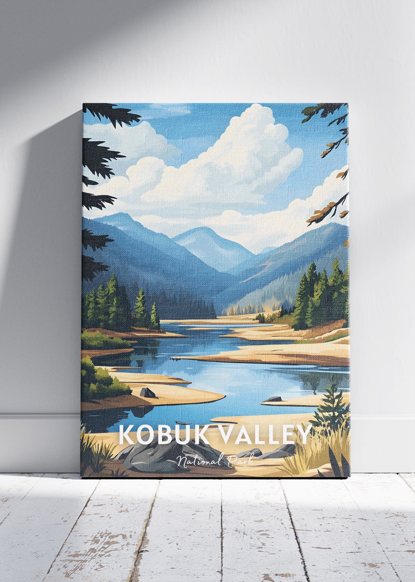 Kobuk Valley National Park Poster & Canvas Print – Alaska Wilderness Landscape Wall Art