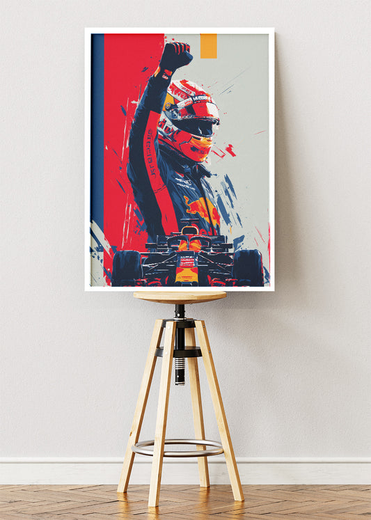 Formula 1 Driver Victory Poster Canvas & Print – AI PRINT LAB