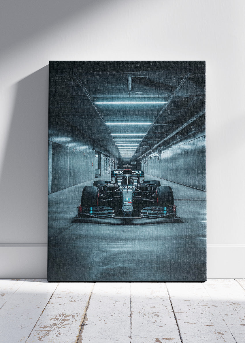 Formula 1 Tunnel Cinematic Racing Canvas Print & Poster – AI PRINT LAB