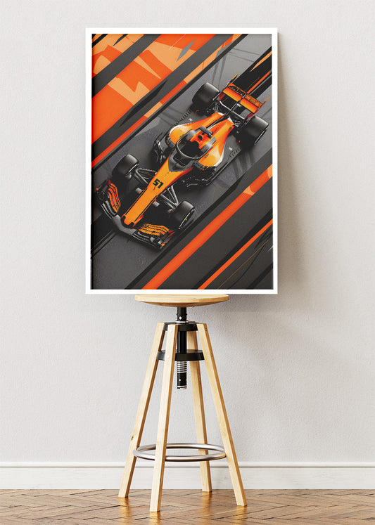 Formula One Speed Machine Poster & Canvas | Modern Motorsport Wall Art