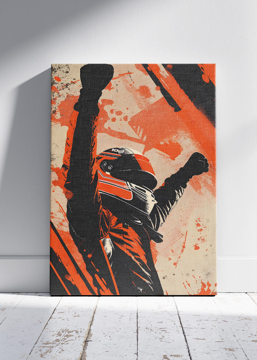 Formula One Victory Driver Poster & Canvas | Dynamic Motorsport Wall Art