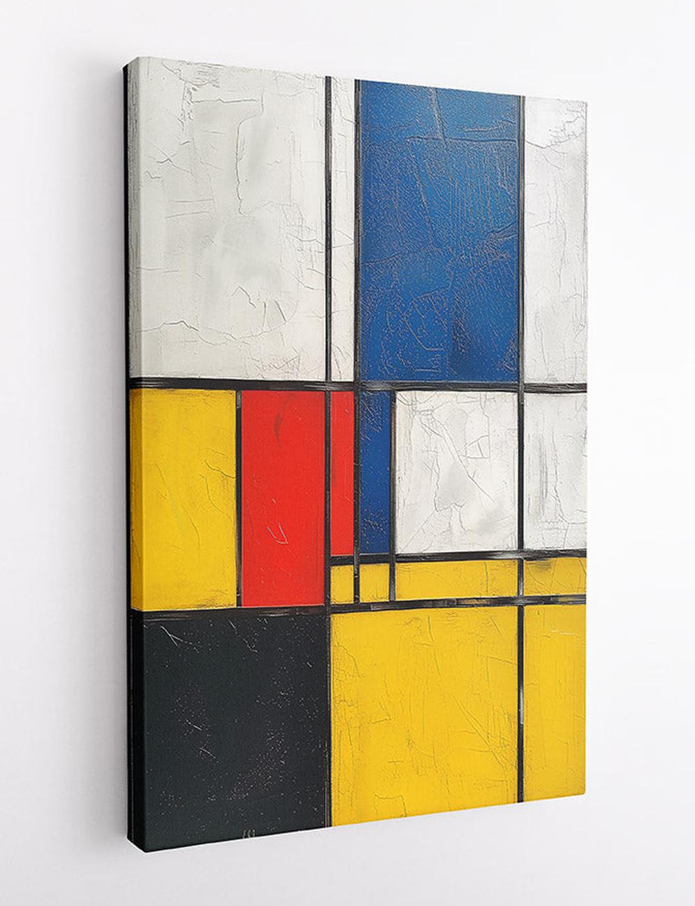 Geometric Abstract Color Block Art Print & Canvas – T738 – AiPrintLab