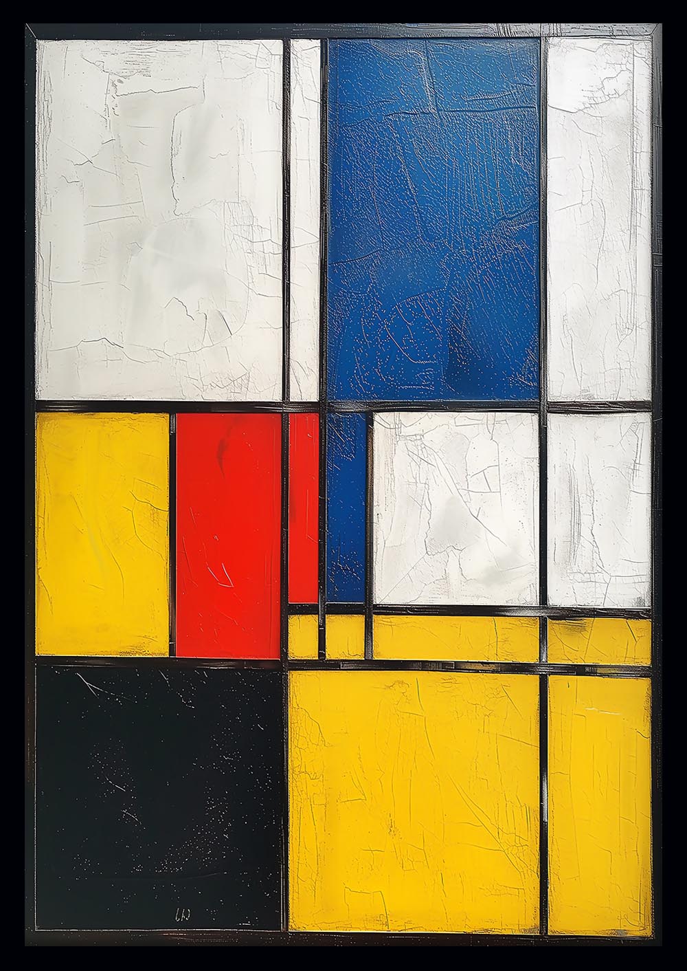 Geometric Abstract Color Block Art Print & Canvas – T738 – AiPrintLab