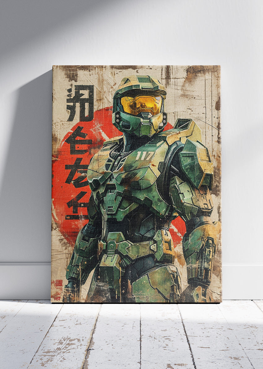 Halo Infinite Spartan Gaming Wall Art Poster & Canvas