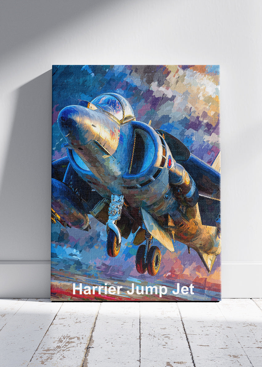 Harrier Jump Jet Poster & Canvas Print – Dynamic Aviation Wall Art