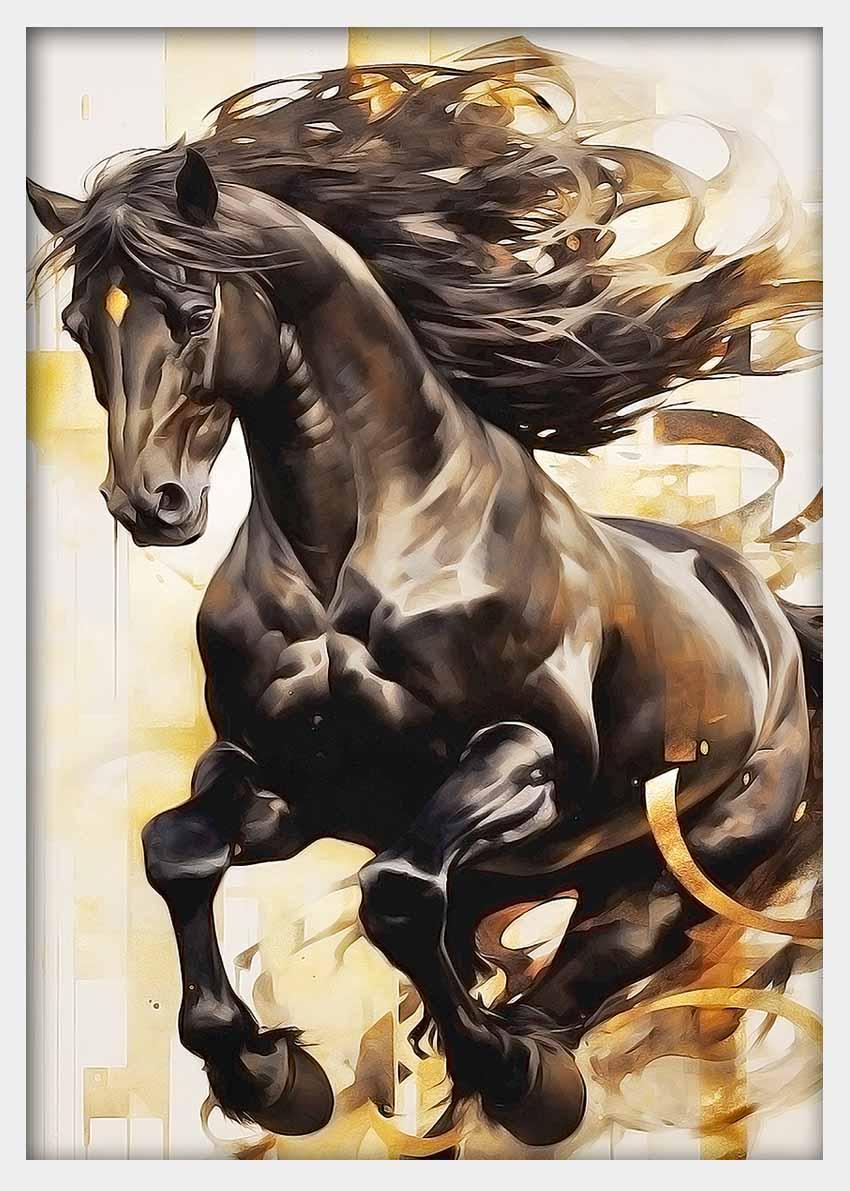 Horse Canvas & Poster Wall Art T330 Wildlife Series