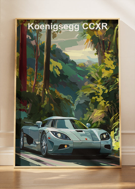 Koenigsegg CCXR Hypercar Art Poster & Canvas Print – Exotic Supercar Wall Art