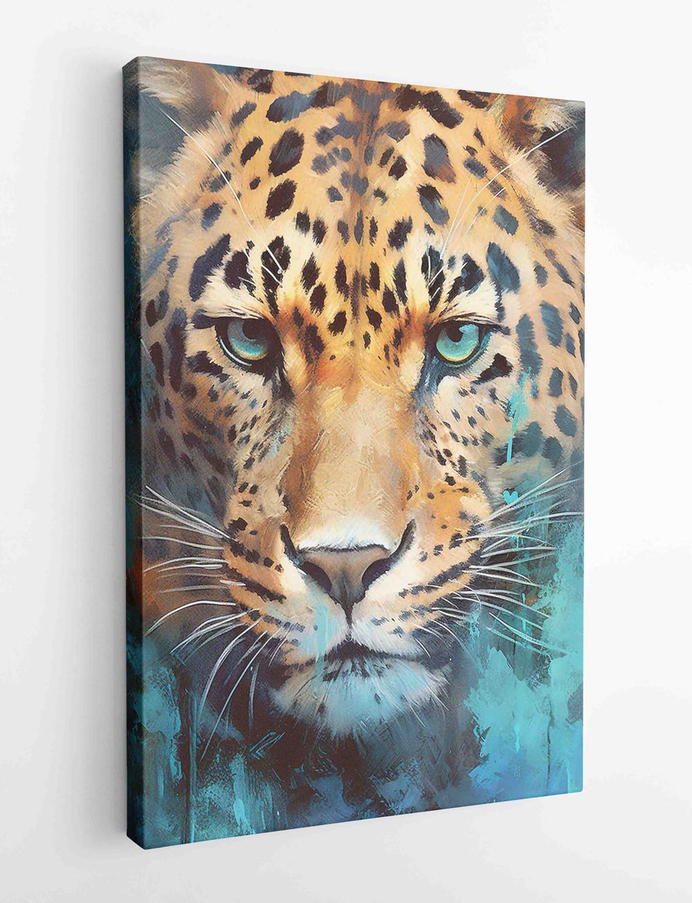 Leopard Canvas & Poster Wall Art T429 Wildlife Series