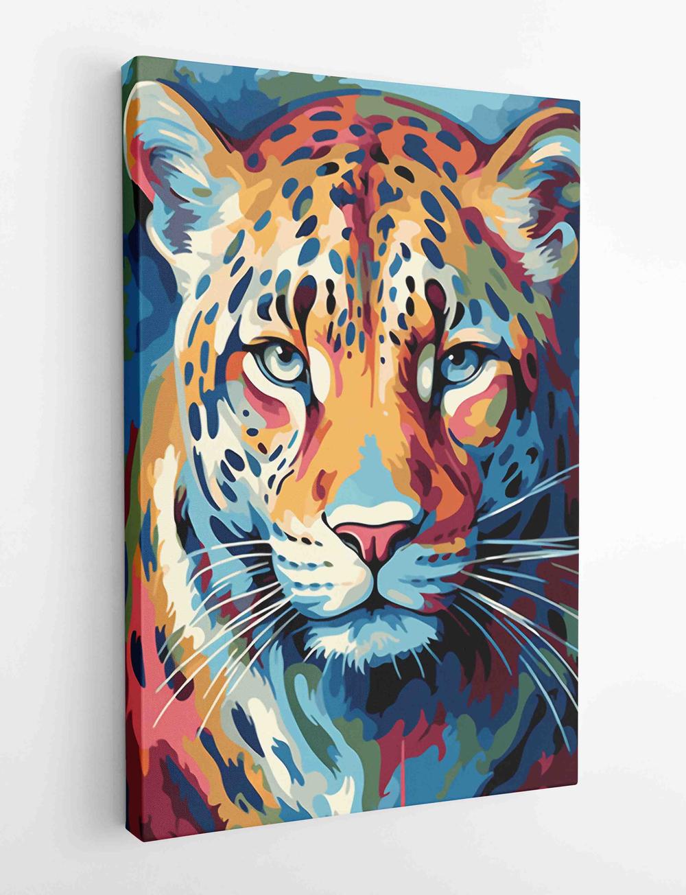 Leopard Canvas & Poster Wall Art T439 Wildlife Series